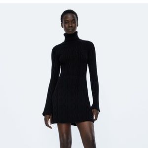 Zara cable knit dress